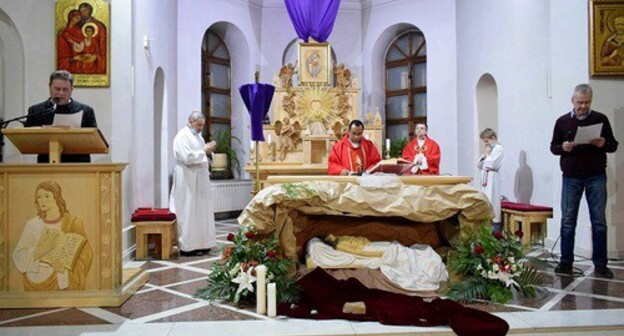 Celebrations in the Catholic Church in Volgograd. Photo by the press service of the parish, vk.com/catholic_volgograd