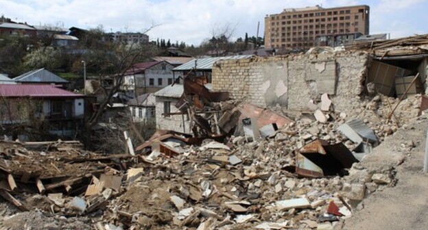 A private house damaged during the shelling in the fall of 2020. April 6, 2021. Photo by Alvard Grigoryan for the "Caucasian Knot"