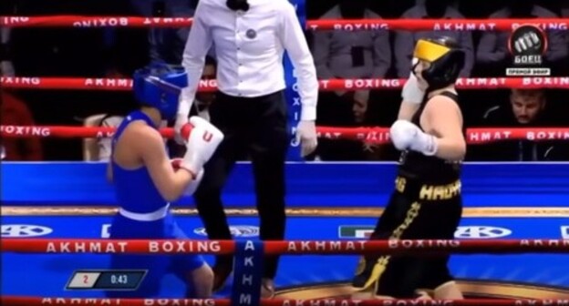 Young boxers. Screenshot of the video https://www.youtube.com/watch?v=GrfMEoDgbrE