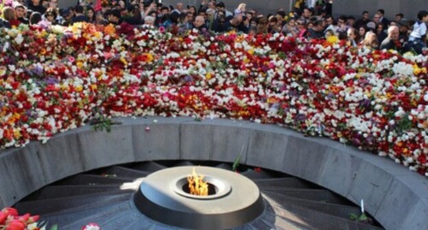 Tsitsernakaberd, the Armenian Genocide memorial complex. Photo by Tigran Petrosyan for the "Caucasian Knot"