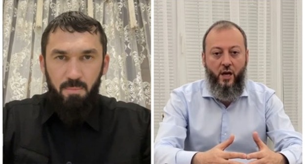 Magomed Daudov (on the left) and Magomed Khazbiev. Screenshots of the videos on Daudov's and Khazbiev's Instagram pages: https://www.instagram.com/khazbiev_magomed/ and https://www.instagram.com/lord_095/ Collage by the "Caucasian Knot"