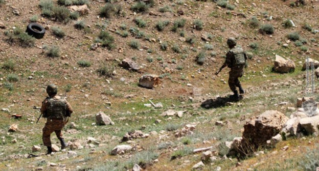 Military servicemen of the Armenian Army, May 11, 2021. Photo courtesy of the press service of the Ministry of Defence of Armenia