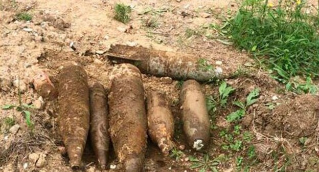 A hideout with ammunition in the outskirts of Grozny. Photo by the press service of the "Rosgvardia" (Russian National Guard) https://rosguard.gov.ru/ru/news/article/v-chechenskoj-respublike-voennosluzhashhie-rosgvardii-obnaruzhili-i-unichtozhili-tajnik-s-boepripasami-1-2