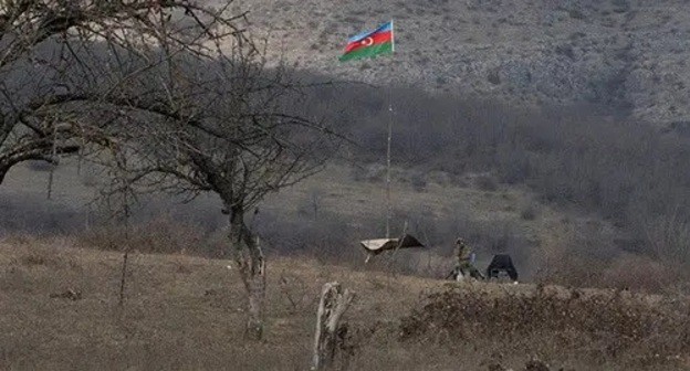 Azerbaijani serviceman at combat positions in Nagorno-Karabakh, January 2021. Photo REUTERS/Artem Mikryukov