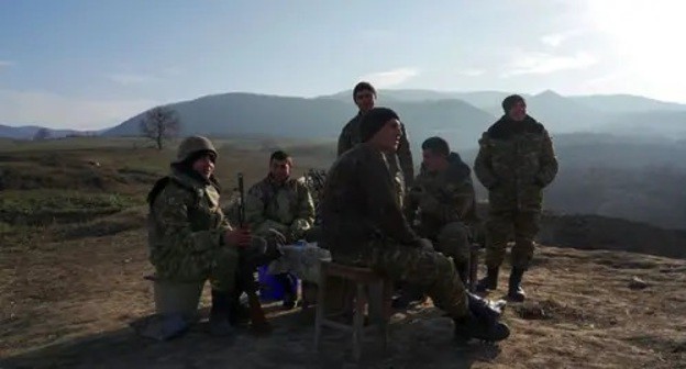 Soldiers of the Armenian Army near the village of Tagavard in the vicinity of Nagorno-Karabakh, January 11, 2021. Photo: REUTERS/Artem Mikryukov