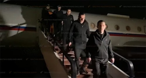 Armenian prisoners of war (POWs) returned home. 
Screenshot of the video by the Sputnik Armenia https://www.youtube.com/watch?v=JdjxgwyMdr0