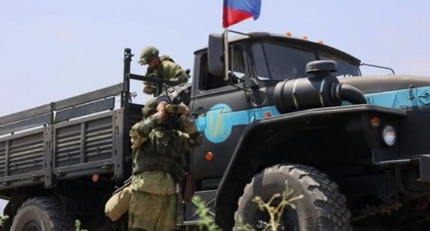 Peacemakers in Nagorno-Karabakh. Photo by the press service of the Russian Ministry of Defence