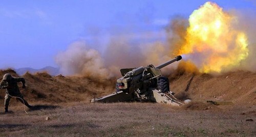 Battles at the border between Armenia and Azerbaijan. Photo by the Azerbaijani Ministry of Defence AZERBAIJAN MINISTRY OF DEFENCE https://mod.gov.az/