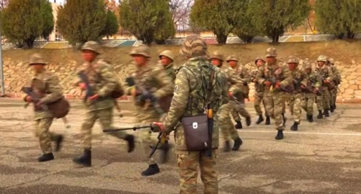 Azerbaijan's Nakhchivan garrison troops. Photo by the press service of the Azerbaijani Ministry of Defence https://www.youtube.com/watch?v=knypkdUOI54&amp;t=19s