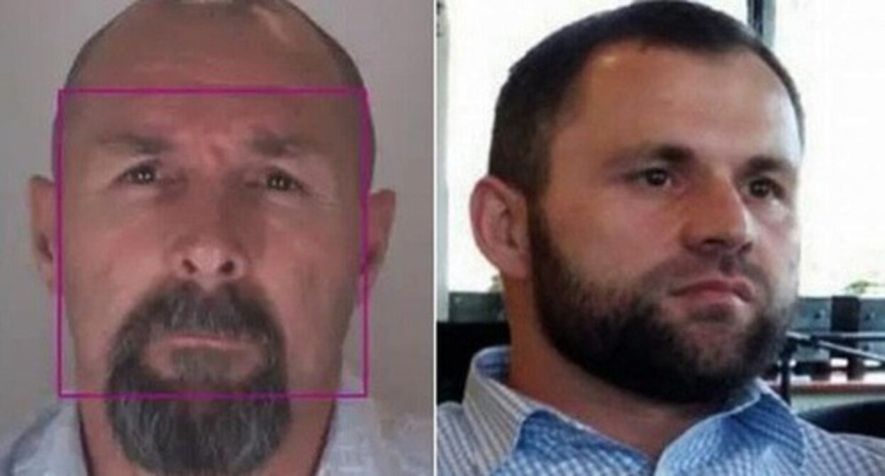 Zelimkhan Khangoshvili (on the left) and Vadim Krasikov. Collage by the "Caucasian Knot". Photo by the press service of the HRC "Memorial" https://memohrc.org/, the International Criminal Police Organization