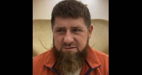 Screenshot of the video with Ramzan Kadyrov on Instagram www.instagram.com/p/CYojgIyoE5J/