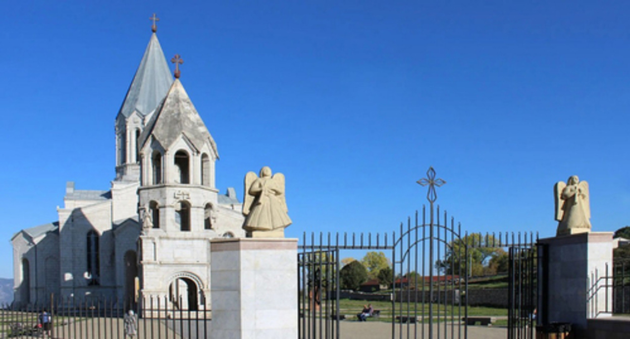 The Church of the Holy Christ the All-Saviour in Shusha (the Azerbaijani name of Kazanchetsots). October 15, 2019. Photo by Alvard Grigoryan for the "Caucasian Knot"