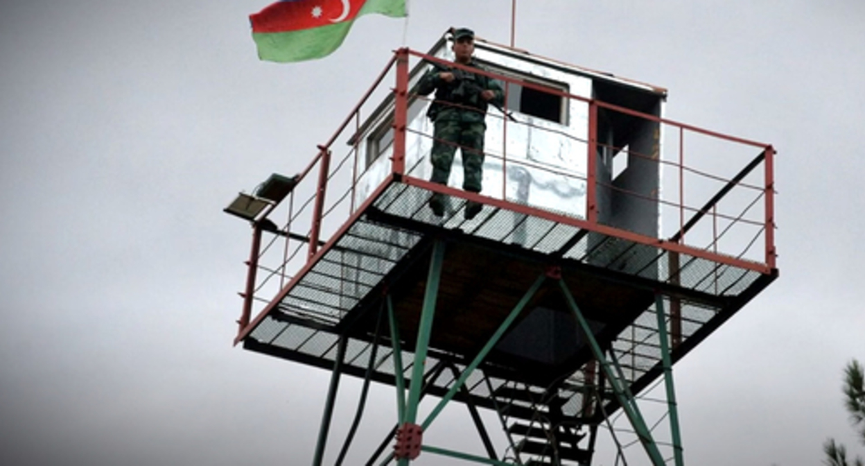 The Azerbaijan’s State Border Guard Service. Screenshot of the video by SR NEWS 2050 https://www.youtube.com/watch?v=qg_M70GslRA