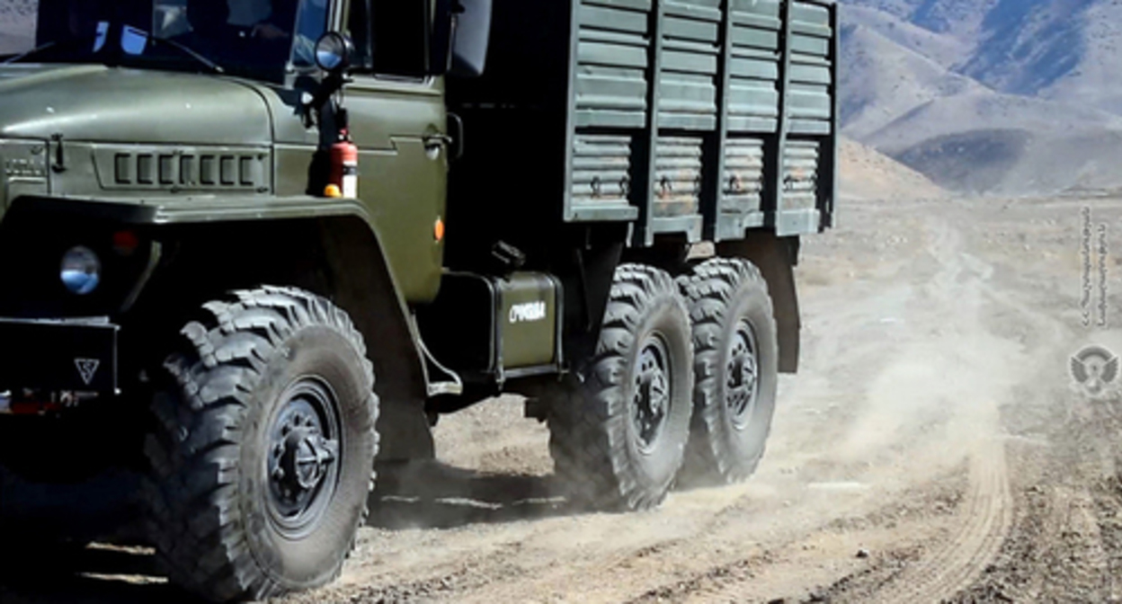 The military equipment of the Armenian army. Photo by the press service of the Ministry of Defence of Armenia https://www.mil.am/ru/news/10180