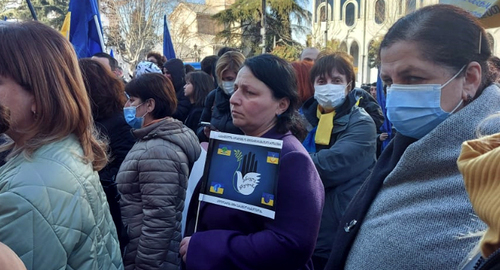 Participants of an action in Tbilisi. Photo by Galina Gotua for the Caucasian Knot