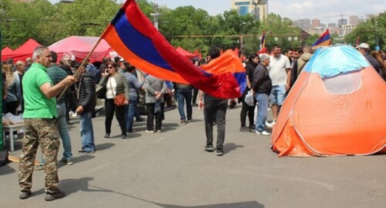 Protests by opposition in Yerevan. Photo by Tigran Petrosyan for the "Caucasian Knot"