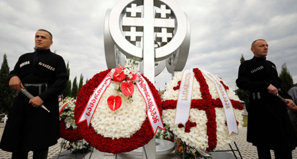 Mourning events on the anniversary of the beginning of the Five-Day War. Photo by the press office of the government of Georgia