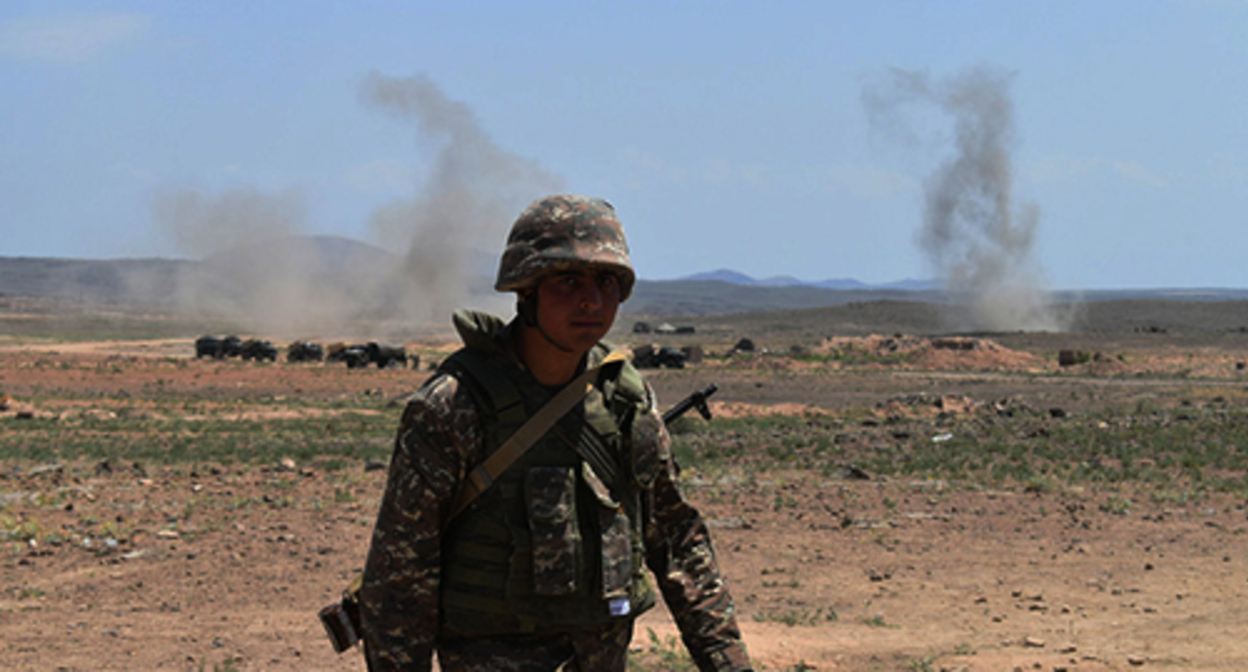 An Armenian soldier. Photo https://mil.am