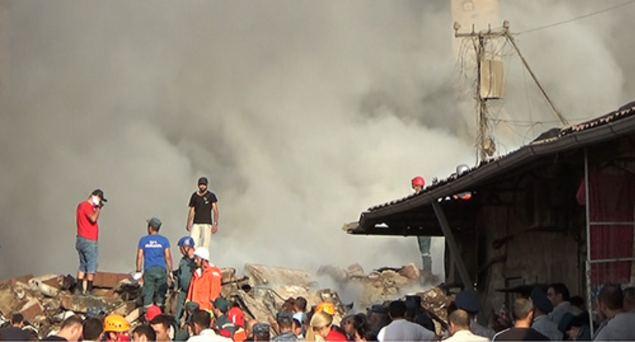 Explosion in Yerevan, August 14, 2022. Photo by Armine Martirosyan for the Caucasian Knot