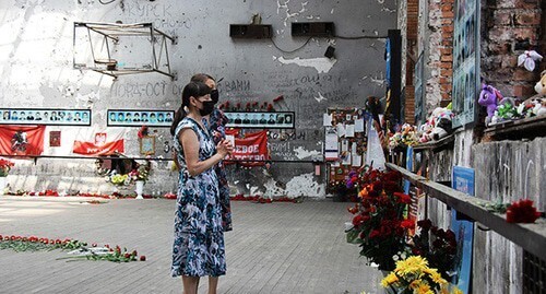 In the destroyed School No.1 in Beslan. Photo by Tamara Agkatseva for the Caucasian Knot