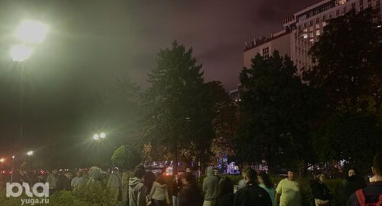 A protest action against partial mobilization held in Krasnodar. September 21, 2022. Photo by Valeriya Kirsanova