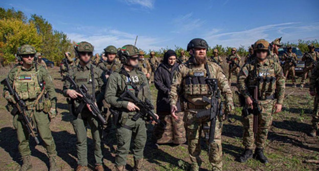 Kadyrov's children in the zone of the military operation in Ukraine. Photo by Artur Gichkaev / Grozny Inform news agency