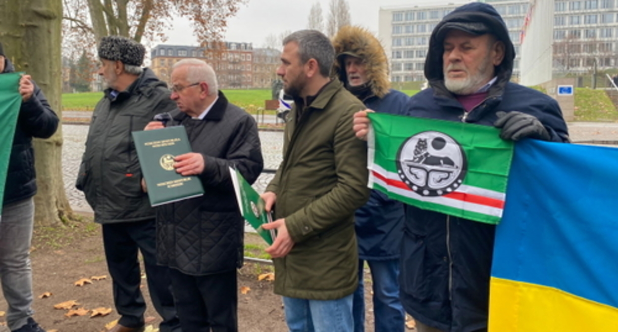 A rally in Strasbourg. Photo by the Assembly of European Chechens