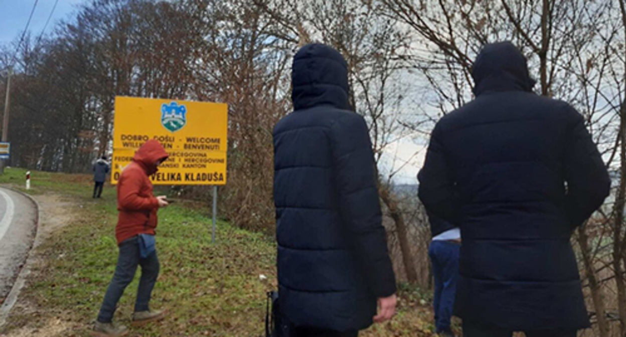 Natives of Chechnya on the border of Croatia. Photo https://www.kavkazr.com/