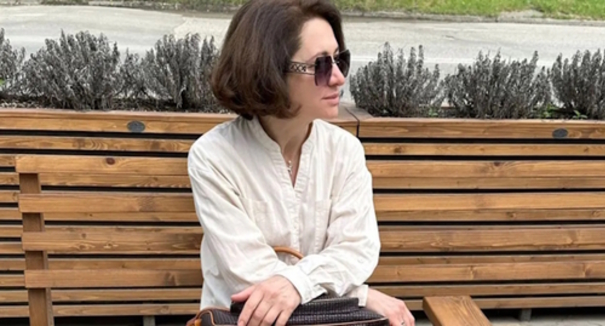 Olga Begretova (Efendieva). Photo by the "Memorial" Centre for Defence of Human Rights https://memorialcenter.org/news/byvshaya-sotrudnicza-memoriala-pozhalovalas-na-pogranichnikov