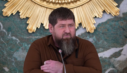 Ramzan Kadyrov at the meeting in Grozny. Screenshot of the video posted on Kadyrov's Telegram channel on August 7, 2023 https://t.me/RKadyrov_95/3805