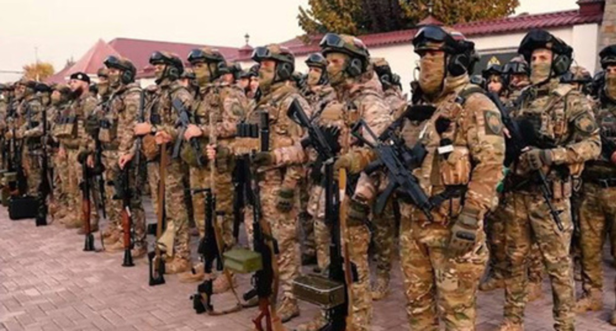 Members of the "Akhmat" unit. Photo: https://grozny.tv