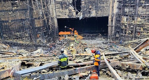 Removal of debris at the Crocus City Hall. Photo: Mchs.gov.ru https://ru.wikipedia.org