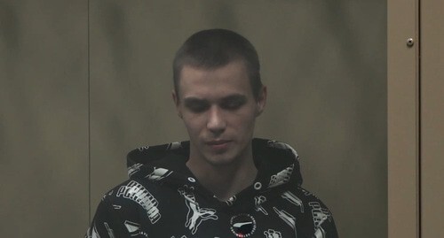 Daniil Zinkovsky. Screenshot of a video by the joint press service of the courts of the Krasnodar Territory https://t.me/opskuban/855