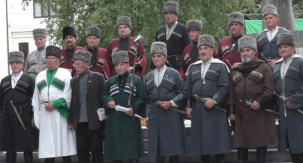 Participants in the action in  Nalchik. Photo by the "Caucasian Knot" correspondent, May 20, 2024