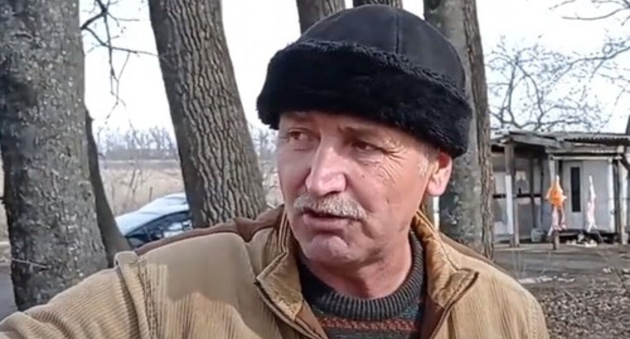 Sergey Sopnev. Screenshot of a video by the "Caucasian Knot" https://www.youtube.com/watch?v=A6Q5tHtPcGQ