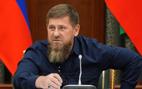 Ramzan Kadyrov holding a meeting of the Chechen government. Screenshot of a video posted on his Telegram channel on July 31, 2024 https://t.me/RKadyrov_95/4958