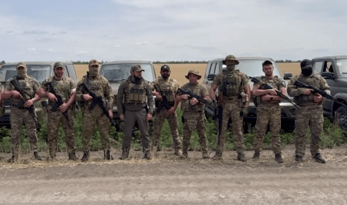 Fighters from the “Akhmat” special forces. Screenshot of a video posted on Ramzan Kadyrov's Telegram channel on June 25, 2024 https://t.me/RKadyrov_95/4867