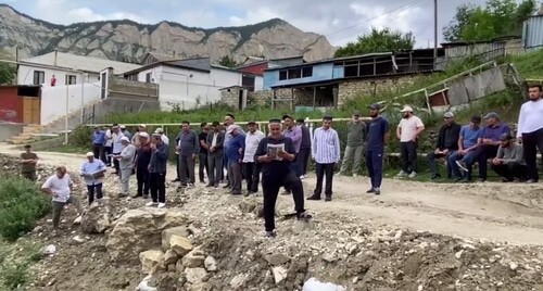 Video message of the mountain village of Kulibukhna to President Putin. Screenshot of a video posted in the “Golos Dagestana/Novosti Dagestana” (Voice of Dagestan/News of Dagestan) Telegram channel https://t.me/golosdagestana05/13262