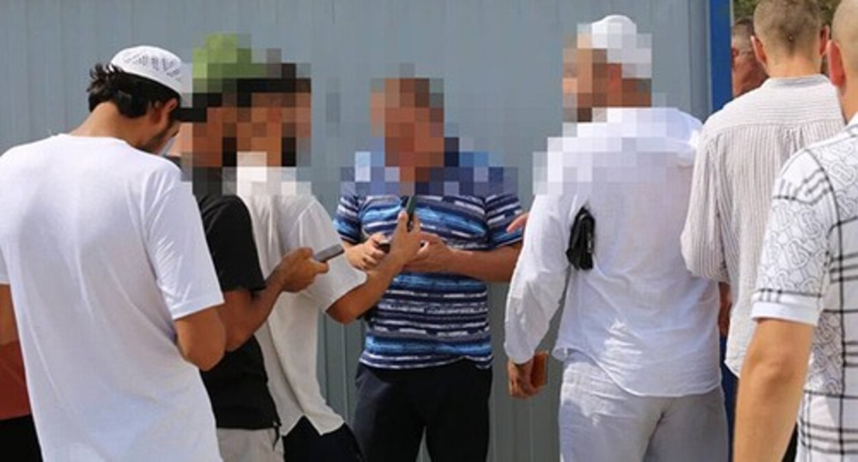 Illegal migrants found in a prayer room. Gelendjik, August 28, 2024. Photo: https://t.me/k vd_gel/2362