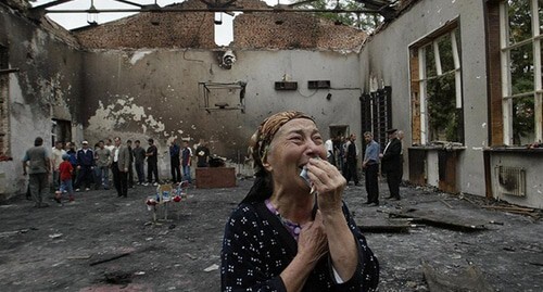 School No. 1 in Beslan. Photo: report.az https://report.az/ru/v-regione/sk-rossii-spustya-19-let-ustanovil-lichnost-boevika-sovershivshego-terakt-v-beslane/