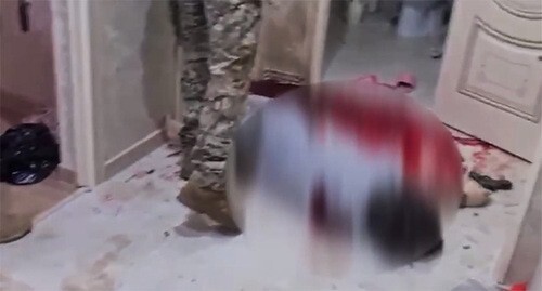 A shot dead militant. September 30, 2024. Screenshot of a video posted on Telegram https://t.me/sapakavkaz/2862