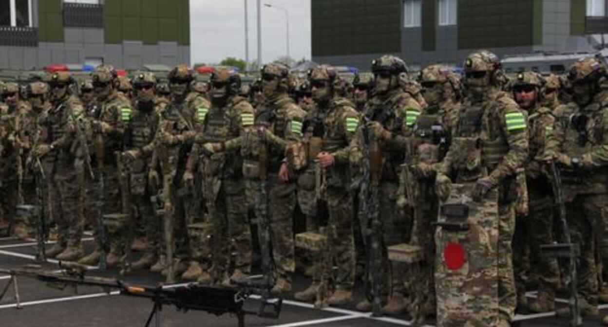 Fighters of the "Akhmat" Chechen special unit. Photo: Grozny Inform https://www.grozny-inform.ru/