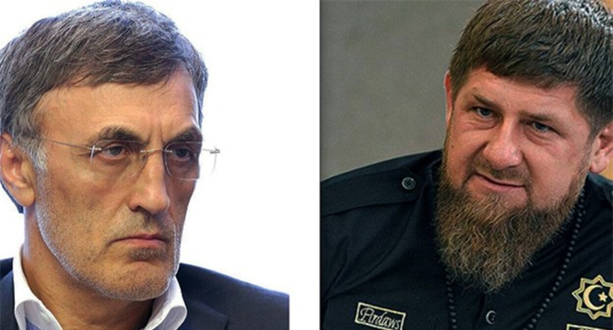 Magomed Gadjiev* (included into the register of foreign agents) and Ramzan Kadyrov. Collage by the "Caucasian Knot". Photos: Duma.gov.ru https://ru.wikipedia.org/ press service of the "Grozny Inform" https://www.grozny-inform.ru/