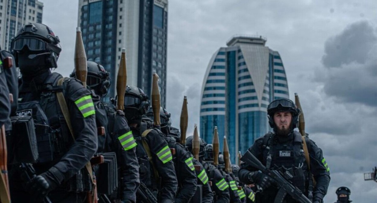 Law enforcers in Chechnya. Photo: Shamil Maziev / Grozny Inform