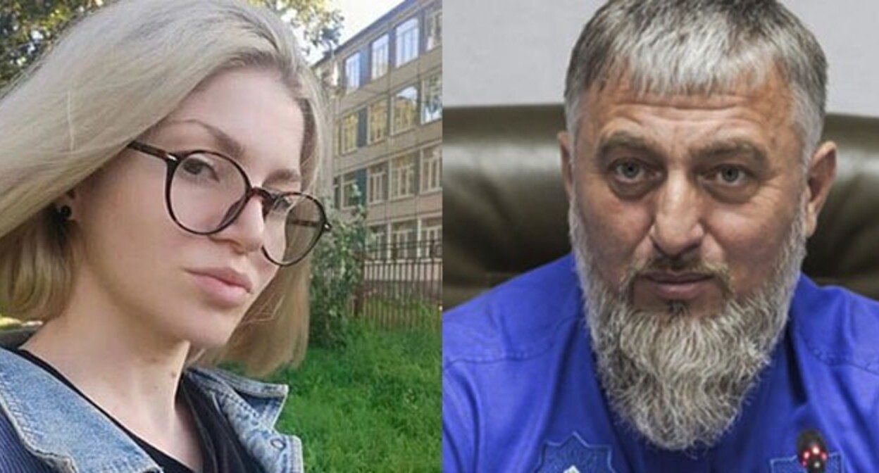 Seda Suleimanova and Adam Delimkhanov. Collage by the "Caucasian Knot". Photos: https://chechnya.gov.ru/ https://ru.wikipedia.org/