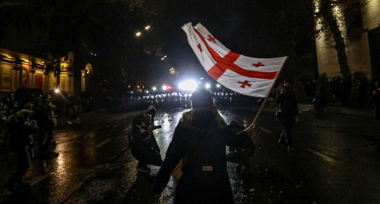 A protest action in Tbilisi. December 6, 2024. Photo by Aziz Karimov for the "Caucasian Knot"