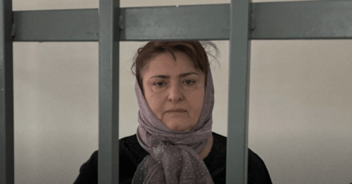 Zarema Musaeva. Screenshot of a photo posted on the Telegram channel of the “Team Against Torture” (included into the register of foreign agents) on June 28, 2023 https://t.me/no_torture/2690