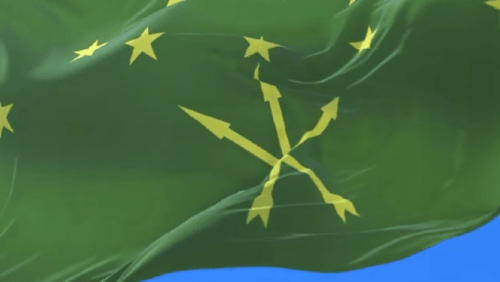 Circassian flag. Screenshot of a video posted on the YouTube channel "Cherkesy-adygi" (Circassian 
Adyghe) on October 30, 2024 https://www.youtube.com/watch?v=qDxEkfDPIVA