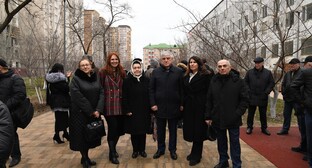 An alley of memory for perished journalists. Makhachkala, January 22, 2025. Photo: RIA "Dagestan" https://riadagestan.ru/