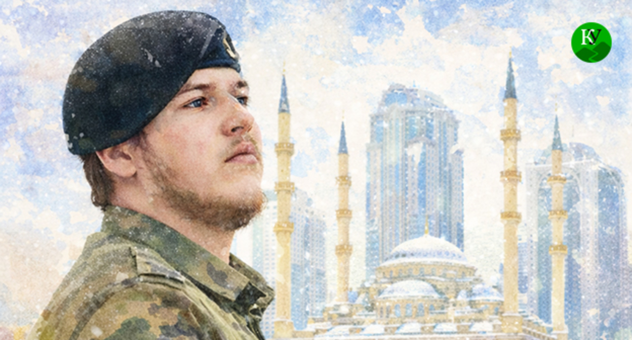 Adam Kadyrov. Image created by the "Caucasian Knot" using AI in the Copilot program. Adam Kadyrov. Image created by the "Caucasian Knot" using AI in the Copilot program.